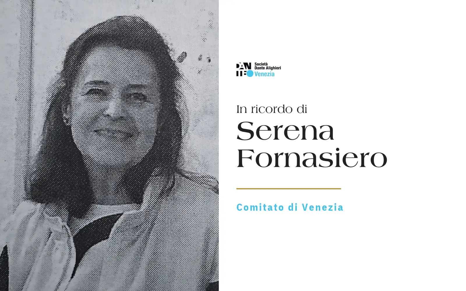 In ricordo della Prof.ssa Serena Fornasiero
